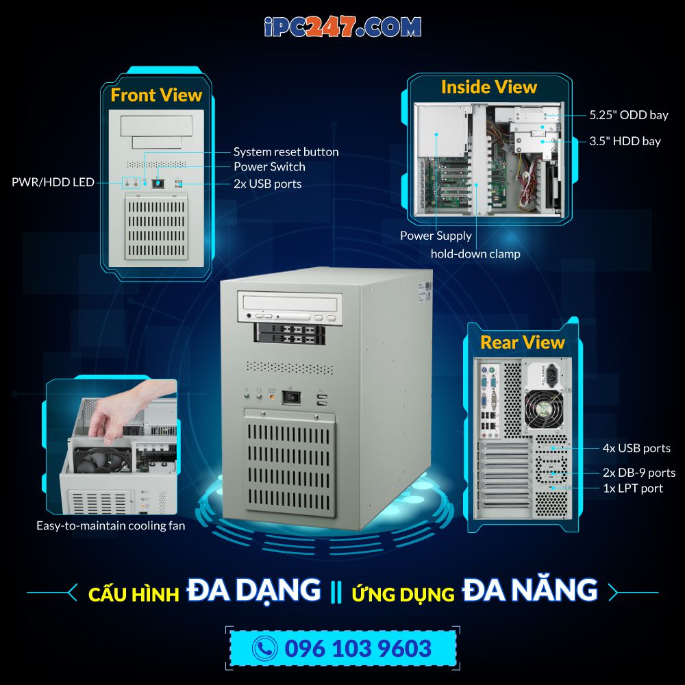 So sánh giữa máy tính công nghiệp IPC-7132 và IPC-7130? 3 Máy tính công nghiệp IPC-7132