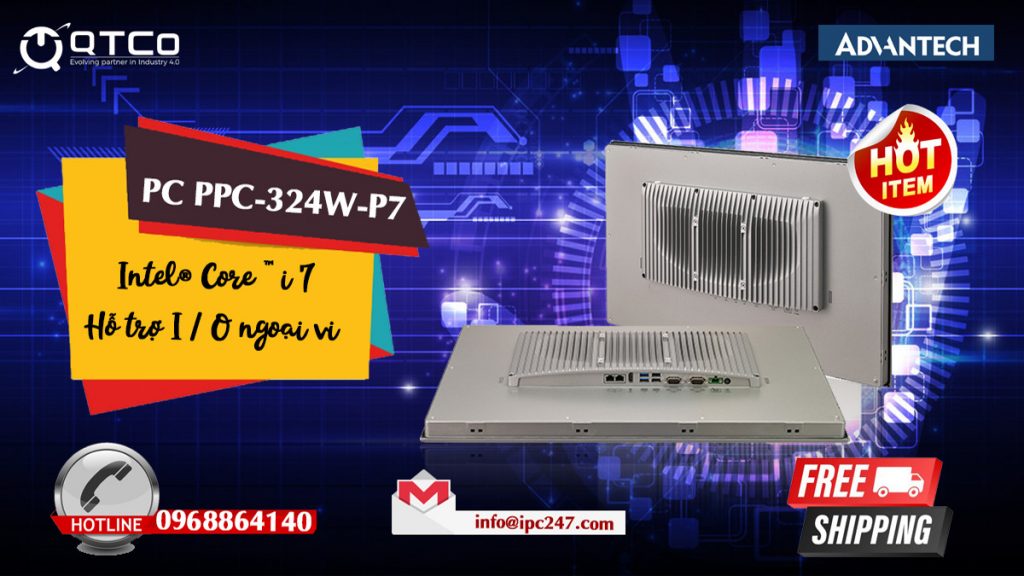 Tự động hóa công nghiệp bảng điều khiển PC PPC-324W-P7 4 MAY TINH PPC 324W P7 4
