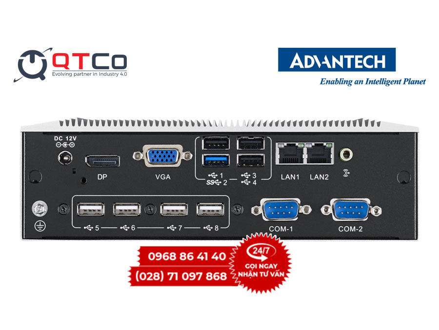 ARK-6322: máy tính nhúng không quạt Advantech cho nhà máy