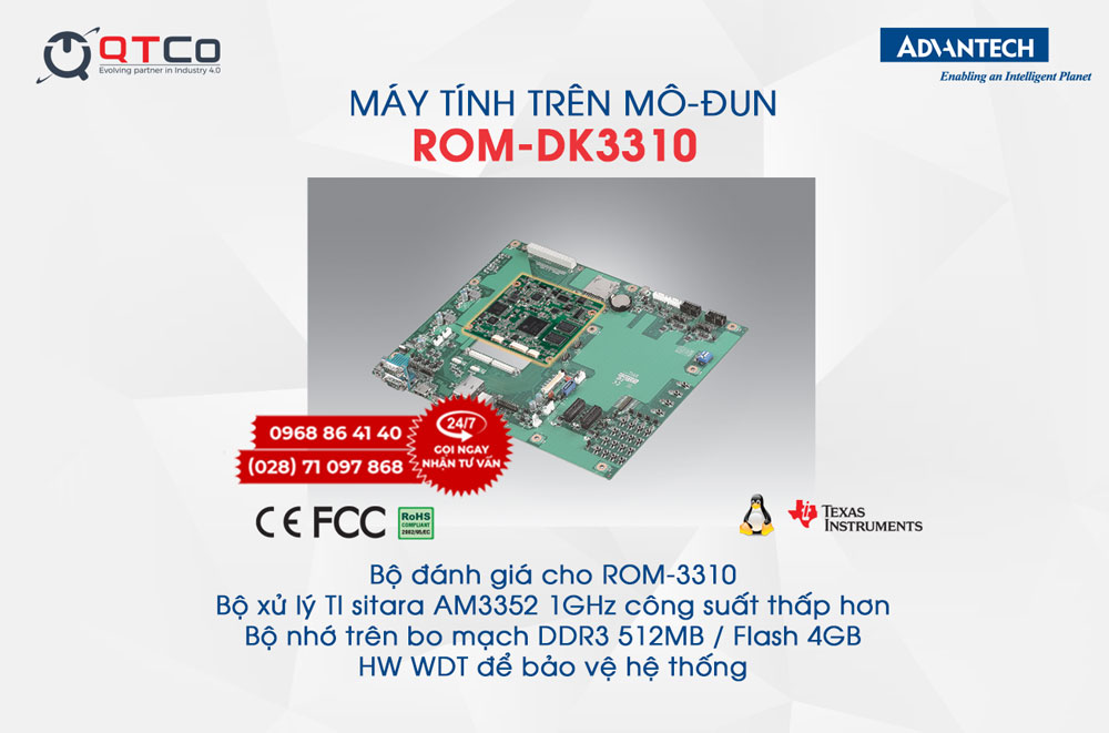Máy tính trên mô-đun ROM-DK3310 2 AD ROMDK3320 1