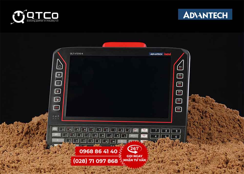 Máy tính công nghiệp gắn trên xe cho cảng và kho vận 2 May tinh cong nghiep gan tren xe DLT-V7210K
