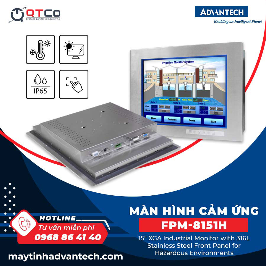 May tinh cam ung bang thep khong gi fpm-8151h