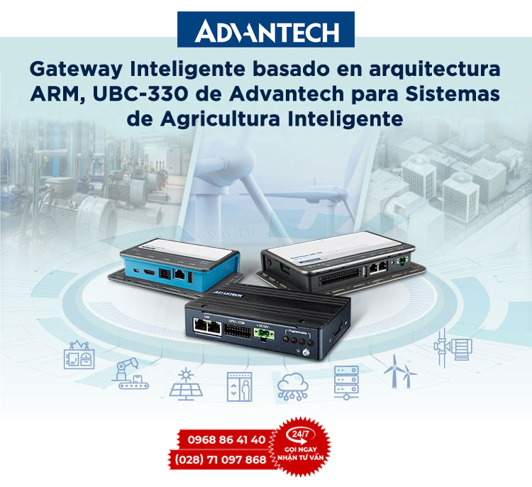 Máy tính hộp Advantech UBC-330 nền RISC dùng cho thu thập dữ liệu trong tủ điện