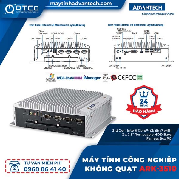 Máy tính Nhúng Công Nghiệp hãng Advantech giá phải chăng 3 ad may tinh nhung ark 1