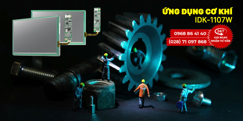 Bộ màn hình công nghiệp Advantech IDK-1107W 7 inch dạng khung hở