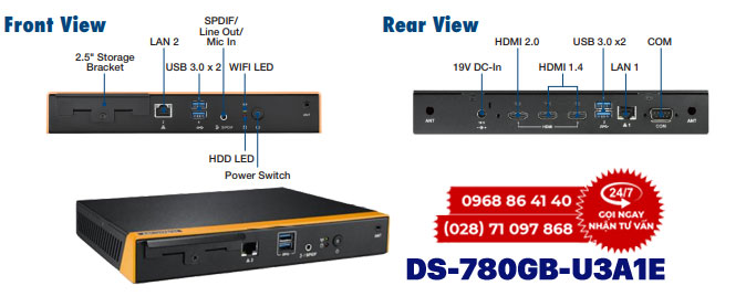 Giải pháp bảng hiệu kỹ thuật số đa màn hình DS-780GB-U3A1E 2 Ky thuat so da man hinh DS-780GB-U3A1E detail