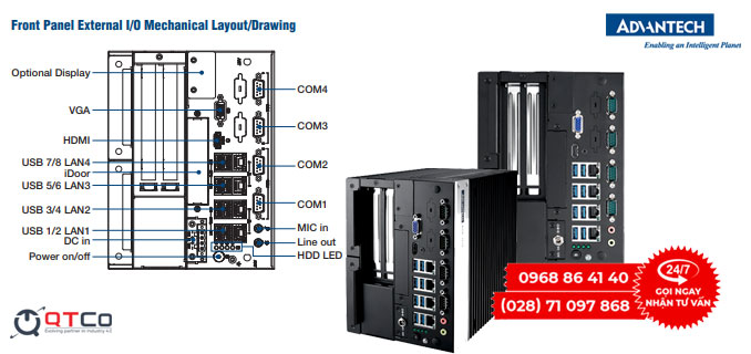 Máy chủ Giải pháp đám mây Advantech Edge EIS-S230-U20S501 2 Tổng quan Advantech Edge EIS-S230-U20S501