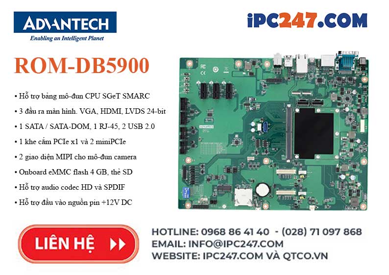 Máy tính nhúng tự động hóa ROM-DB5900 2 ROM-DB5900 có những gì?