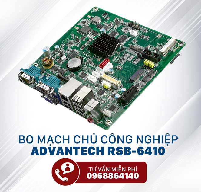Chi tiết cổng vào ra trên bo mạch chủ công nghiệp Advantech RSB-6410