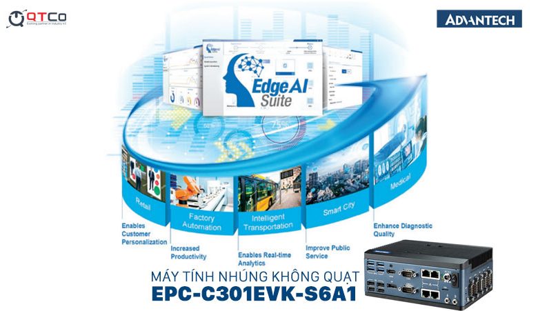 Máy tính nhúng không quạt EPC-C301EVK-S6A1