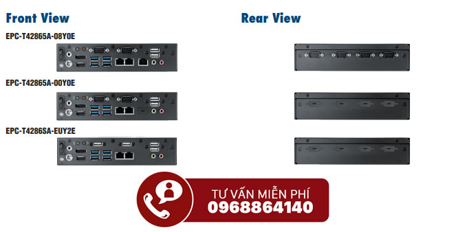 Máy tính nhúng Advantech Epc-T4000 view