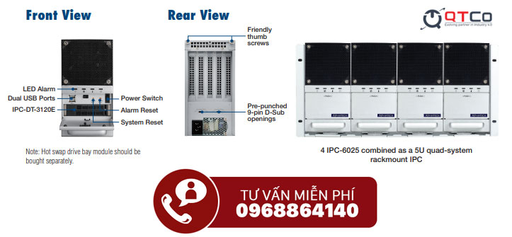  Máy tính công nghiệp Advantech IPC-6025BP-27 ZE chi tiết kĩ thuật 
