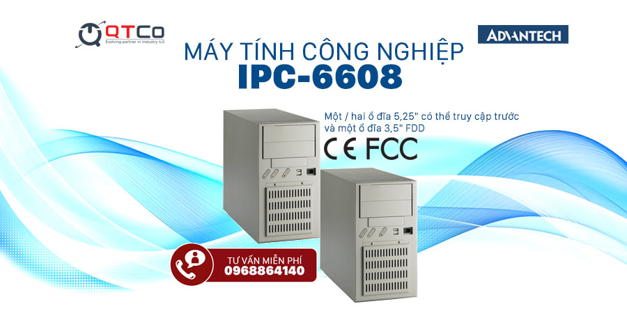 Advantech IPC-6608: vỏ máy công nghiệp 8 khe cắm