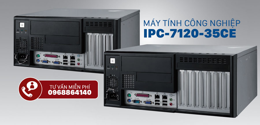 Advantech IPC-7120-35CE: cấu hình vỏ treo tường 0-40 độ C