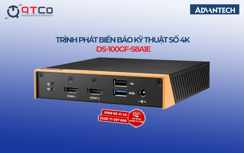 Trình phát biển báo kỹ thuật số 4K DS-100GF-S8A1E 3 Trình phát biển báo kỹ thuật số 4K DS-100GF-S8A1E