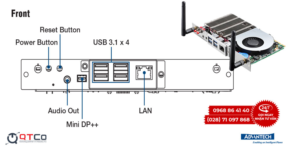 Giải pháp biển hiệu kỹ thuật số mô-đun DS-200GB-U5A1E 2 qt ds 200 detail