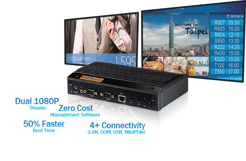 Giải pháp bảng hiệu kỹ thuật số đa màn hình DS-780GB-U3A1E 4 bang hieu ky thuat so da man hinh DS 780GB U3A1E Advantech