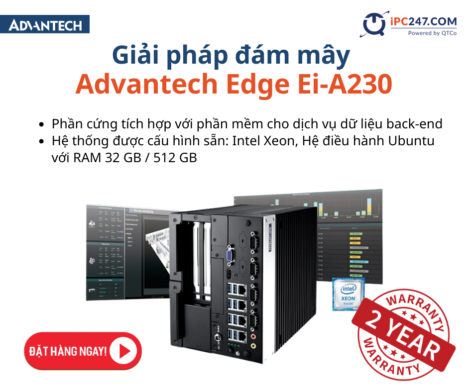 Sức mạnh tính toán cao của Ei-230 có thể hỗ trợ quản lý hiệu quả nhiều loại thiết bị và cảm biến khác nhau