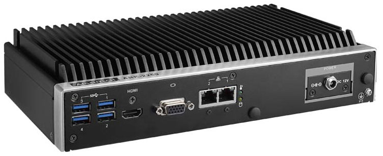 EIS-D150 Advantech có đầu ra kết nối I/O đa dạng cụ thể gồm: 2 ổ kết nối LAN, 2 cổng cho USB 2.0, 4 cổng cho USB 3.0, 4 cổng tiếp nối RS-232/442/485